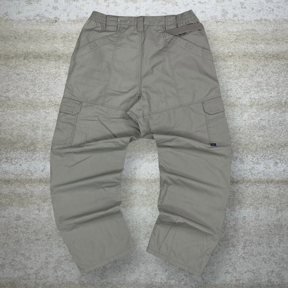 Vintage 90s 5.11 Tactical Pants 36x32 Baggy Wide Leg Tan Double Knees Cargos